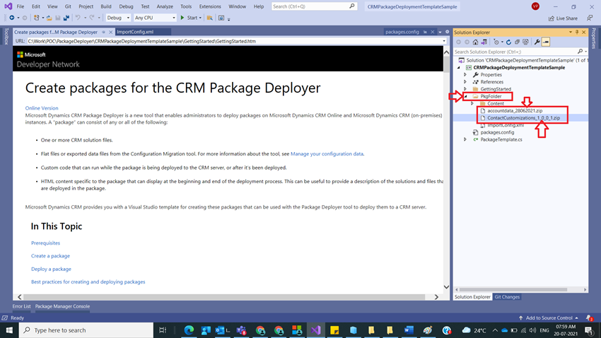 Deploy Packages using Package Deployer Tool in Dynamics 365 CRM